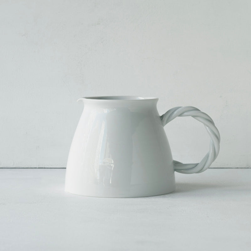 ●25-YM-50 White Porcelain Pitcher