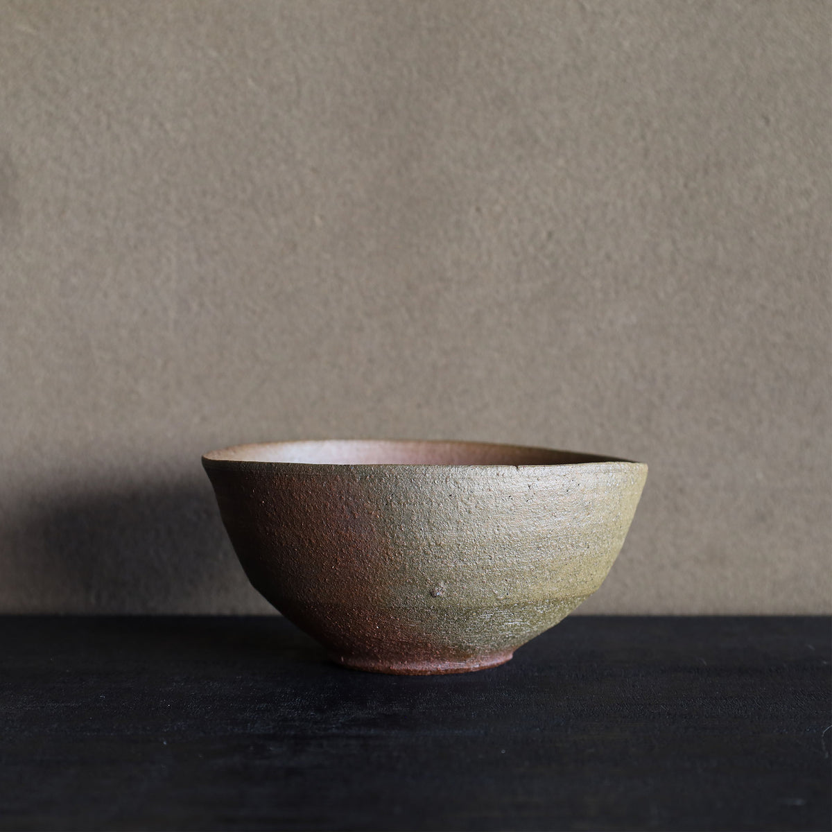 25-35清水志郎 佛光寺土(京都)焼締茶碗