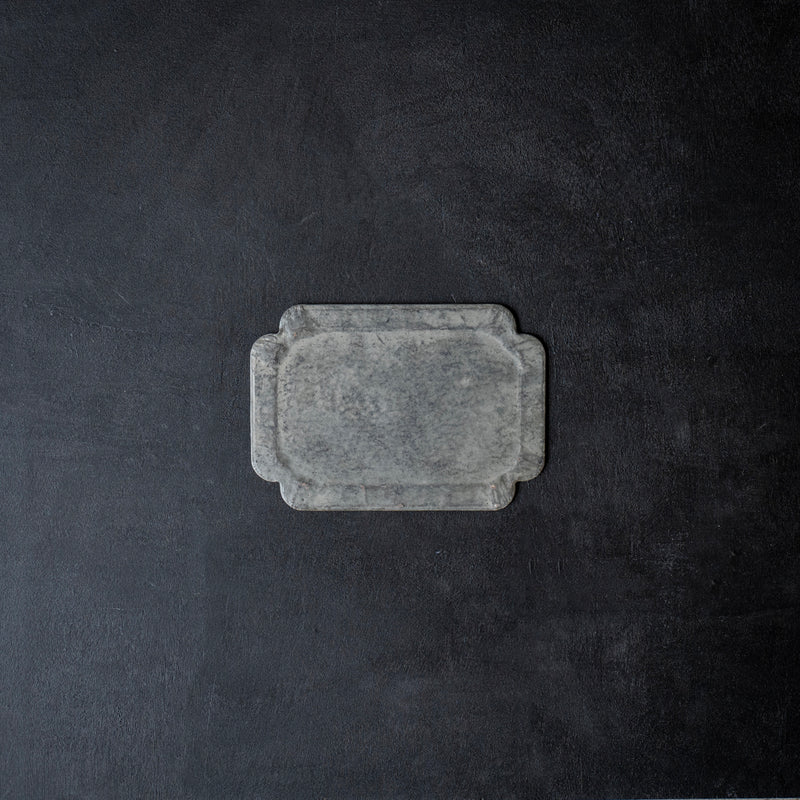 ハタノワタル 敷板 ランチョンマット 和紙 アルミ／グレー 灰色 作家もの ① ハタノワタル 敷板 ランチョンマット 和紙 アルミ／グレー 灰色 作家