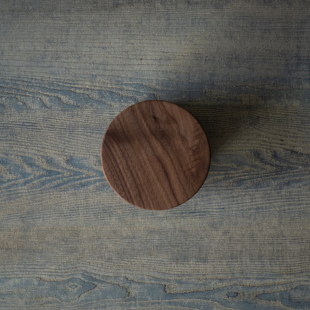 ●25-AF-60 蓋物（木製蓋）黒