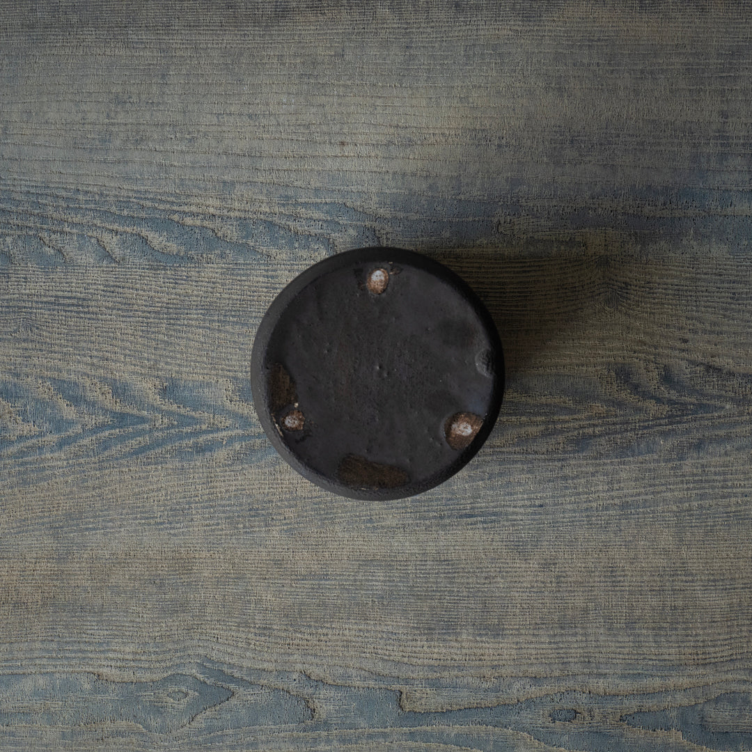 ●25-AF-60 蓋物（木製蓋）黒