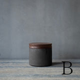 ●25-AF-60 蓋物（木製蓋）黒