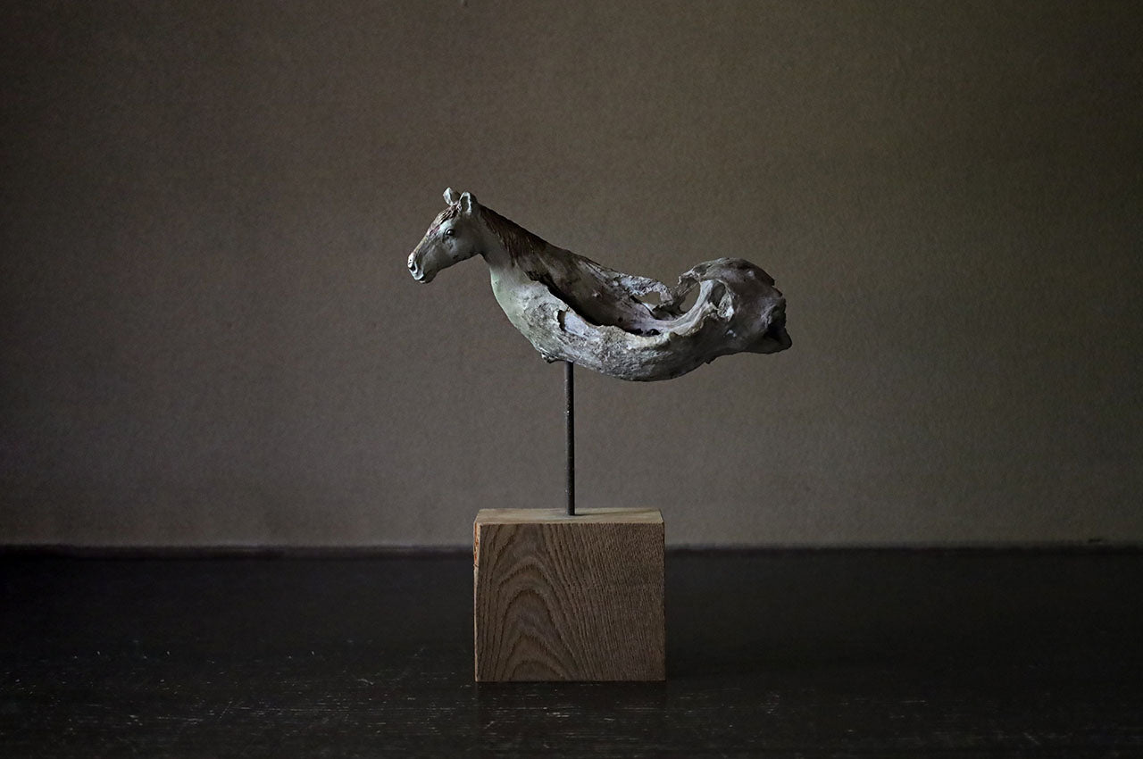 Norihisa Mizuta Brass and Driftwood Horse I