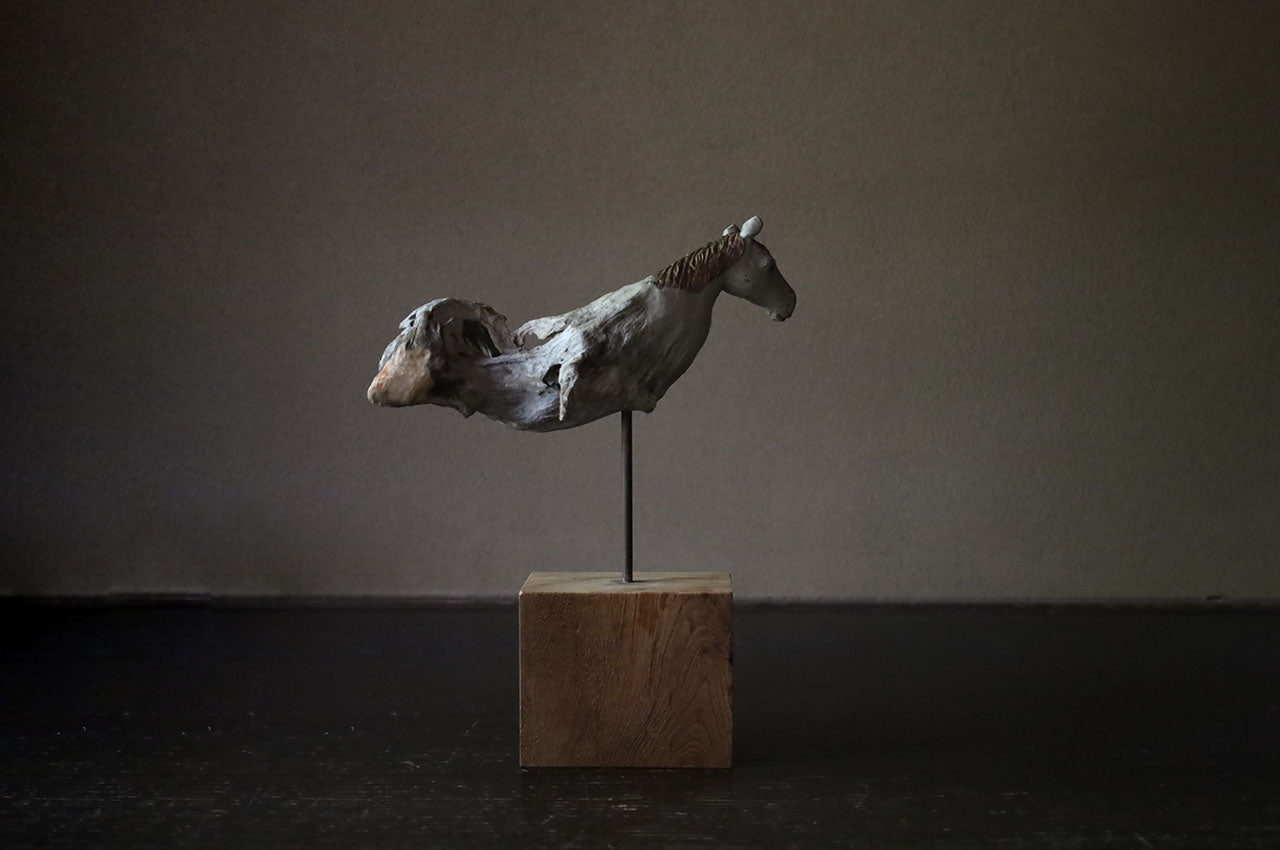 Norihisa Mizuta Brass and Driftwood Horse I