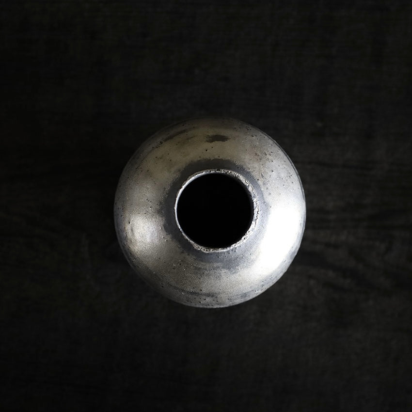 船串篤司 茶入れ 銀