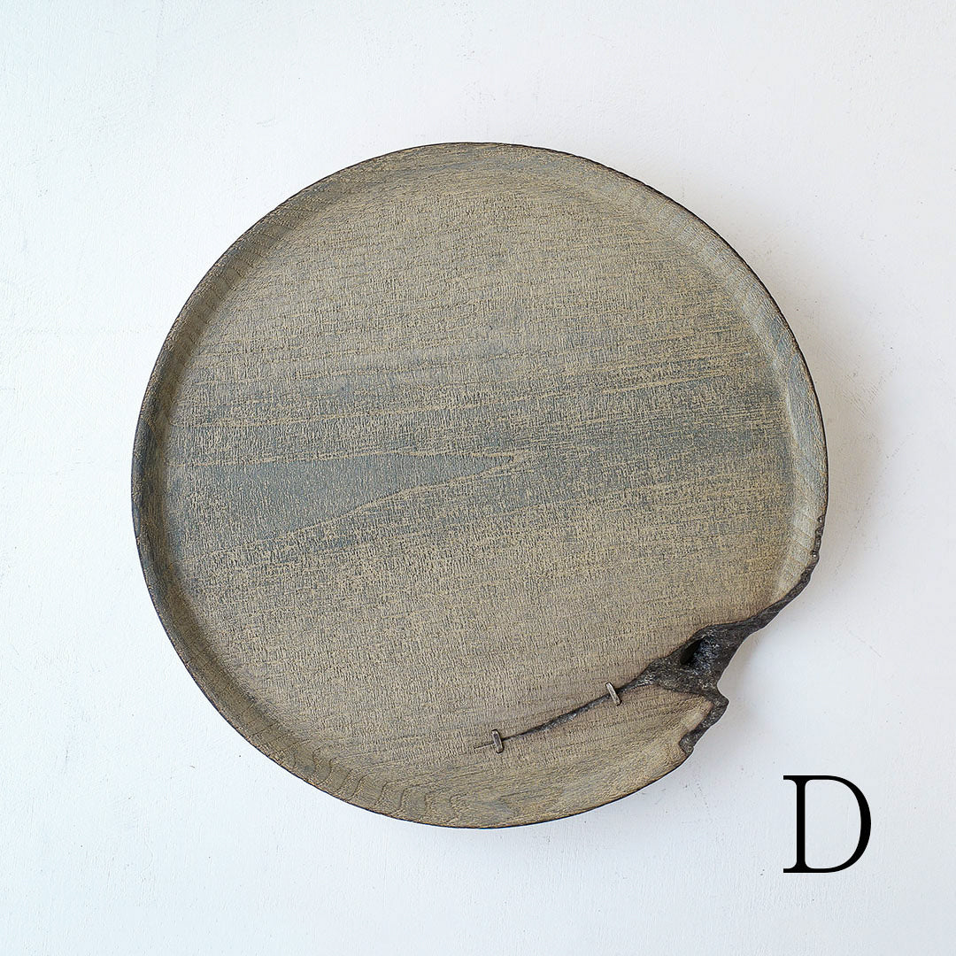 Shimoo - 浮様 丸盆 30cm, Handmade in Japan Shimoo - 浮様 丸盆 30cm