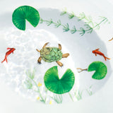 25-10S 久保裕子 石文鎮ー春(中)カメ、ヒブナ ヒツジクサ