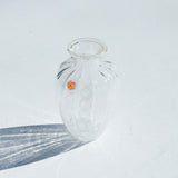 25-10S 津坂陽介 レースガラス 小花入れ