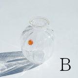 25-10S 津坂陽介 レースガラス 小花入れ