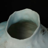 25-10S 池田優子 白磁 白釉花器-5