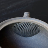 25-10S 陽景窯 窯変焼〆袋鉄鉢 小 茶注