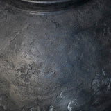 25-10S 寺田鉄平 炭化焼締 新月壷