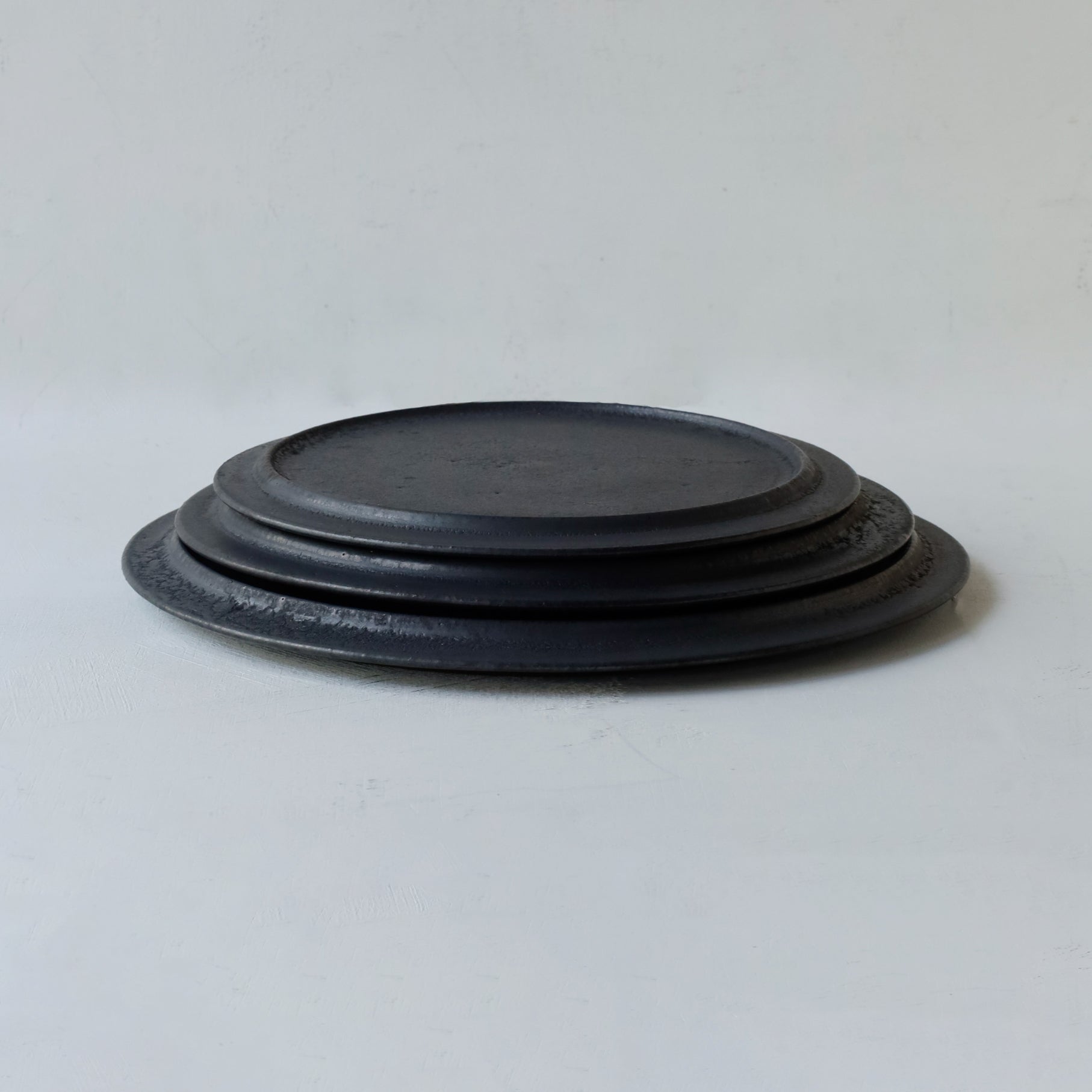 船串篤司 プレート 21cm 黒