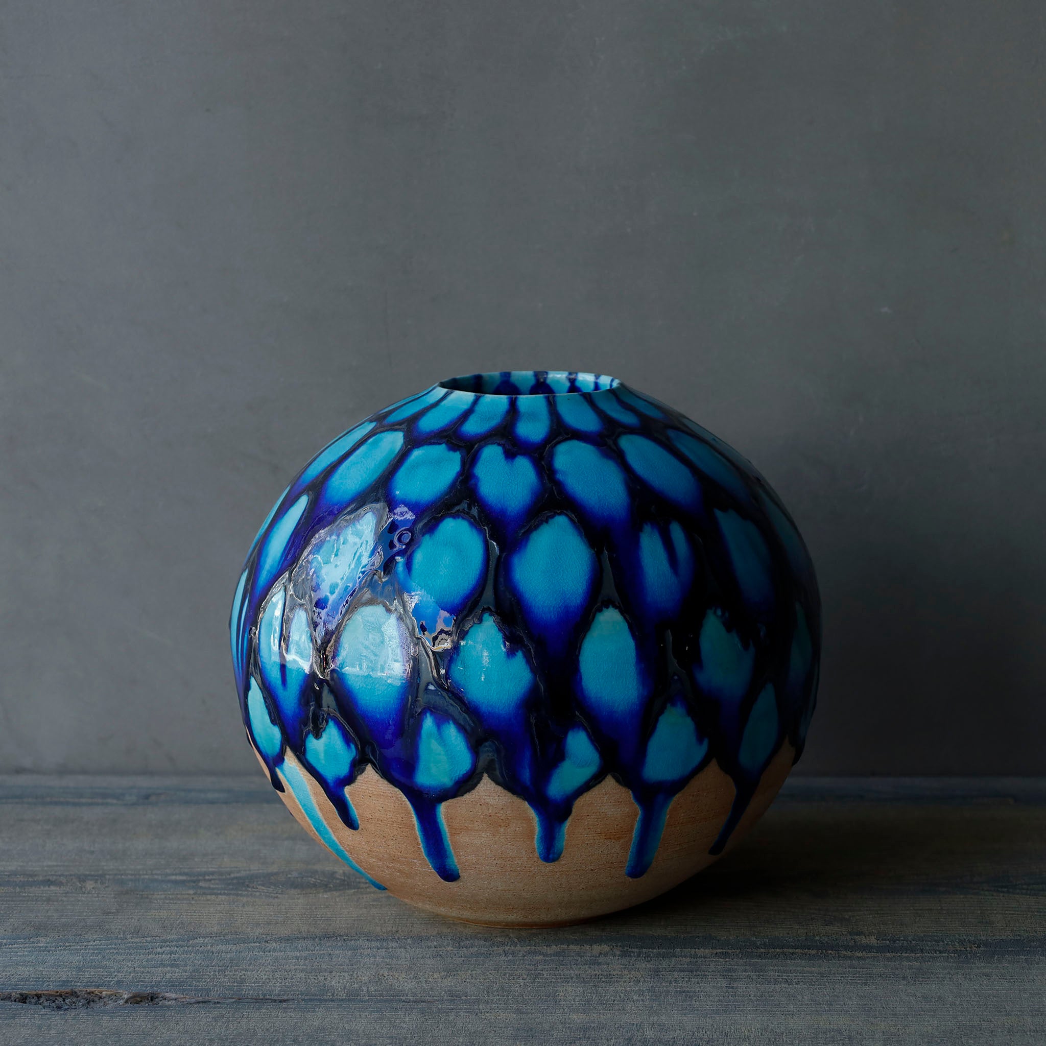 陶器工房壹 青彩丸壺