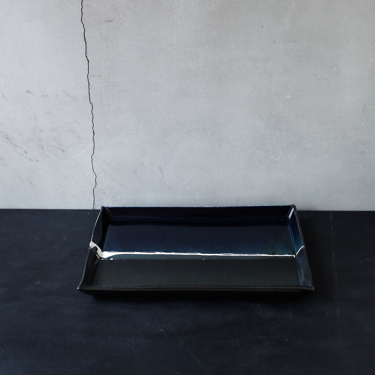 ●26-HN-57 長角皿 L Blk/DB