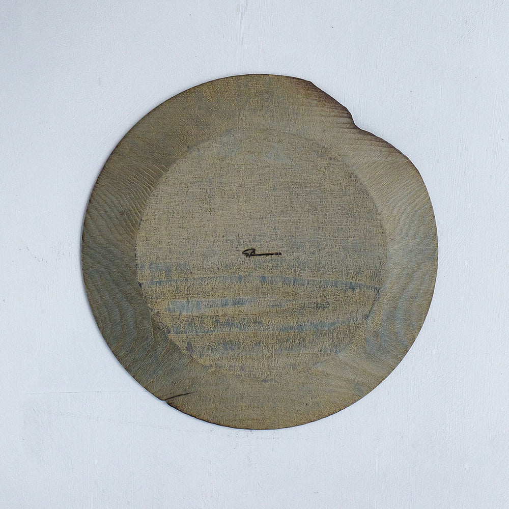 浮様 丸皿 280 鼠 鎹 – 雨晴/AMAHARE