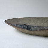 Fuyou Circle Plate 280 Gray with Kasugai