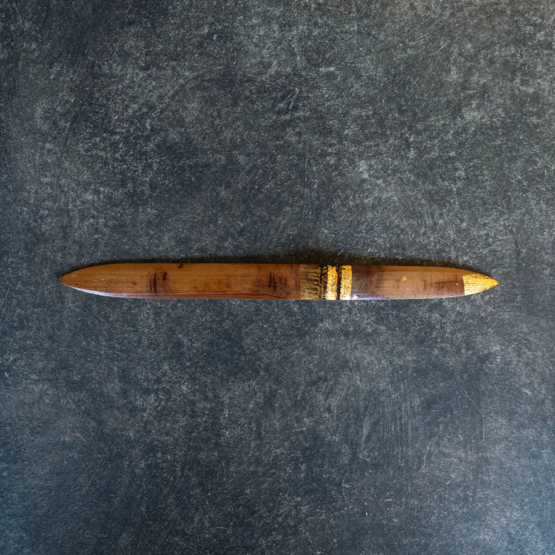 初田 徹 煤竹金彩菓子切 夕星