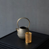 25-10S 空間鋳造 急須 Egg 小 Greige Gold 鎬細工鉉 桐箱入