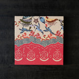 25-10S 紅型ナワチョウ 18cm角・紅型パネル作品 A