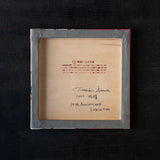 25-10S 紅型ナワチョウ 18cm角・紅型パネル作品 A