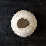 25-10S 池田優子 白磁 白釉花器-1