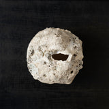 25-10S 池田優子 白磁 岩肌花器-4