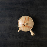 25-10S 陽景窯 白泥ひだすき平型 小 茶注