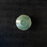 25-10S 境道一 織部釉 フタ物