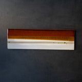 25-10S 中里花子 厚板長板皿 飴/粉引