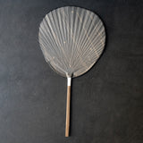 25-10S 栗川商店 渋団扇 小丸 甘茶 グレー