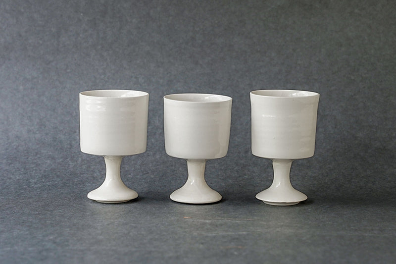 Hanako Nakazato Wine Goblet (White/B)