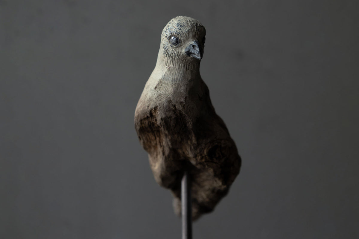 水田典寿 ピューター 流木 鳥 G