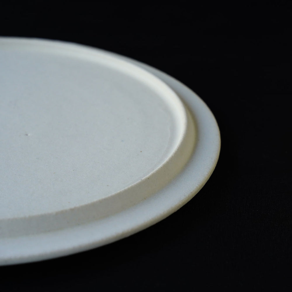 船串篤司　白　平鉢 船串篤司 どら鉢 白 船-9 | zakka&cafe gallery LE MIDI