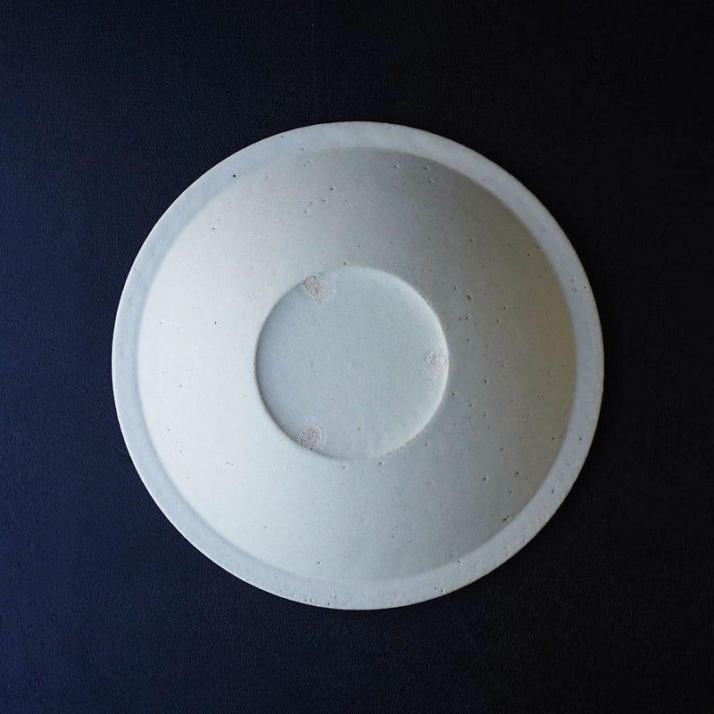 船串篤司 round  plate 白