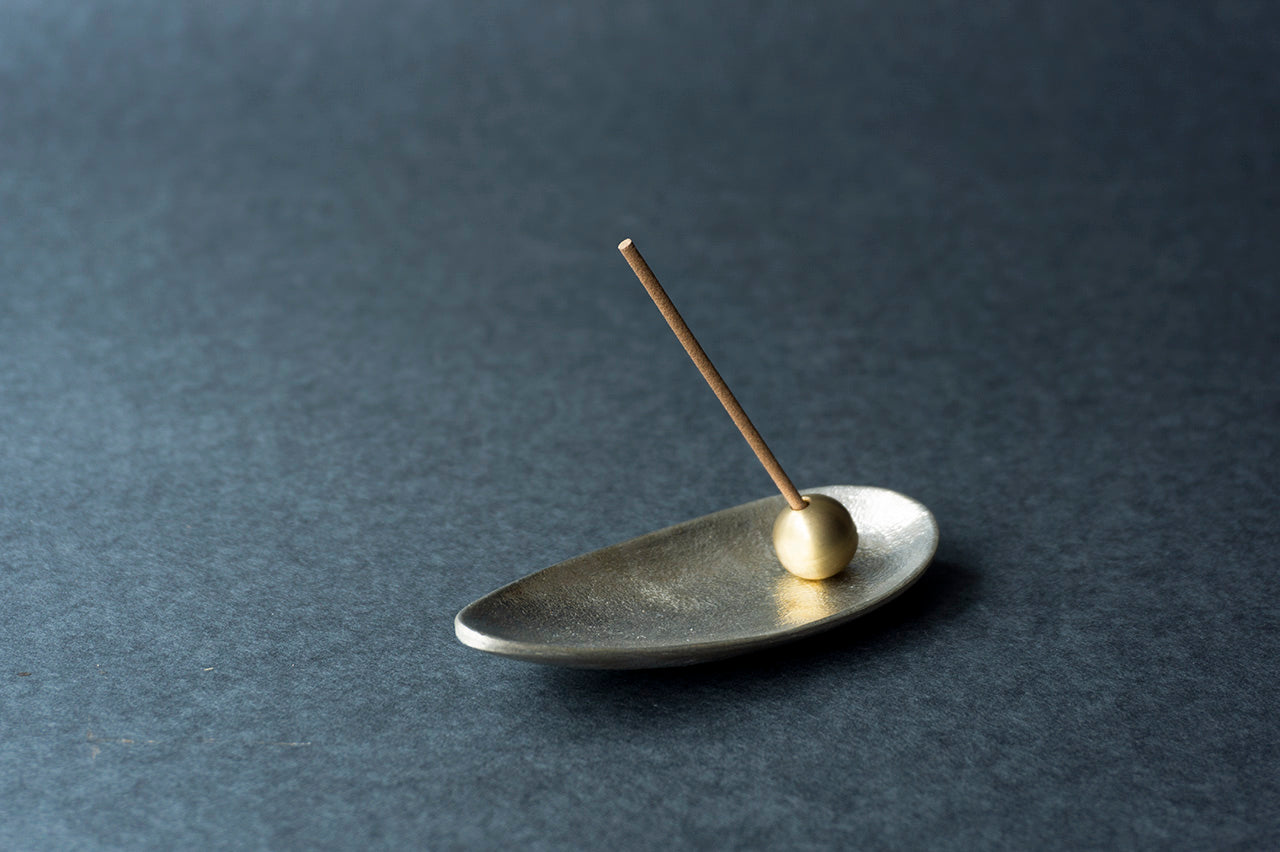 NOUSAKU Incense Holder Set Bamboo Grass Tin