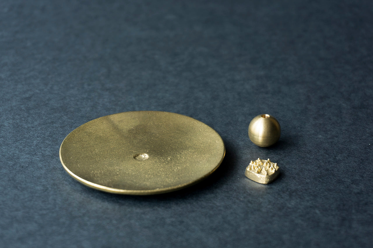 NOUSAKU Incense Holder Set Circle Brass