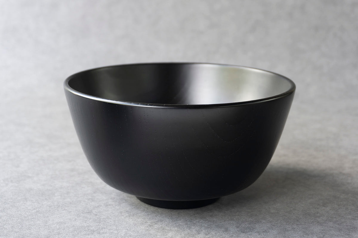 喜八工房 欅 麺丼鉢 黒 – 雨晴/AMAHARE