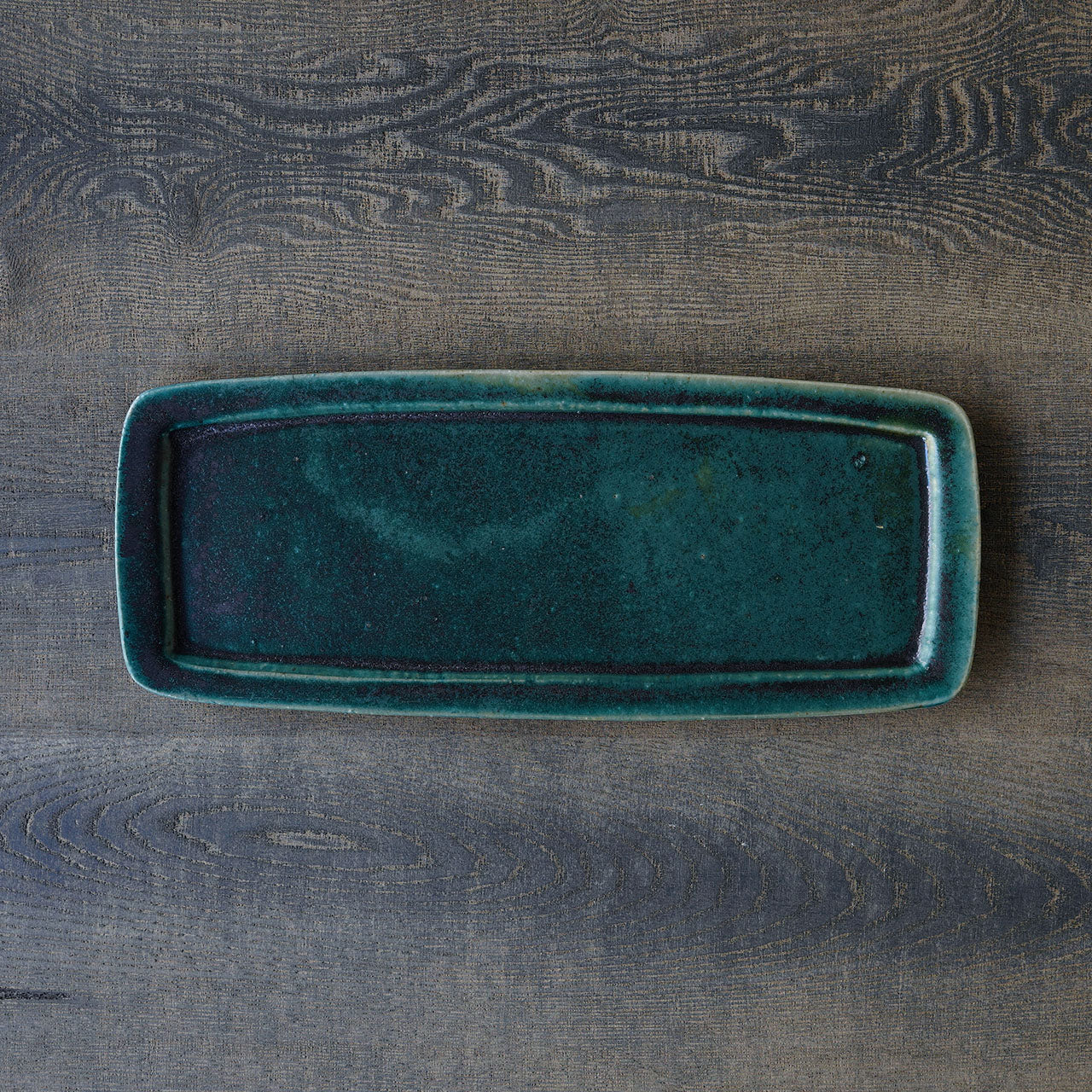 ●22-MS19 Rectangle Rim Plate Oribe Type