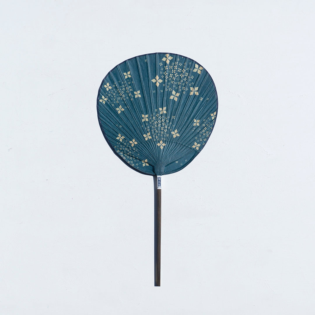 Kurikawa Shoten Shibu Uchiwa Small Amacha Indigo