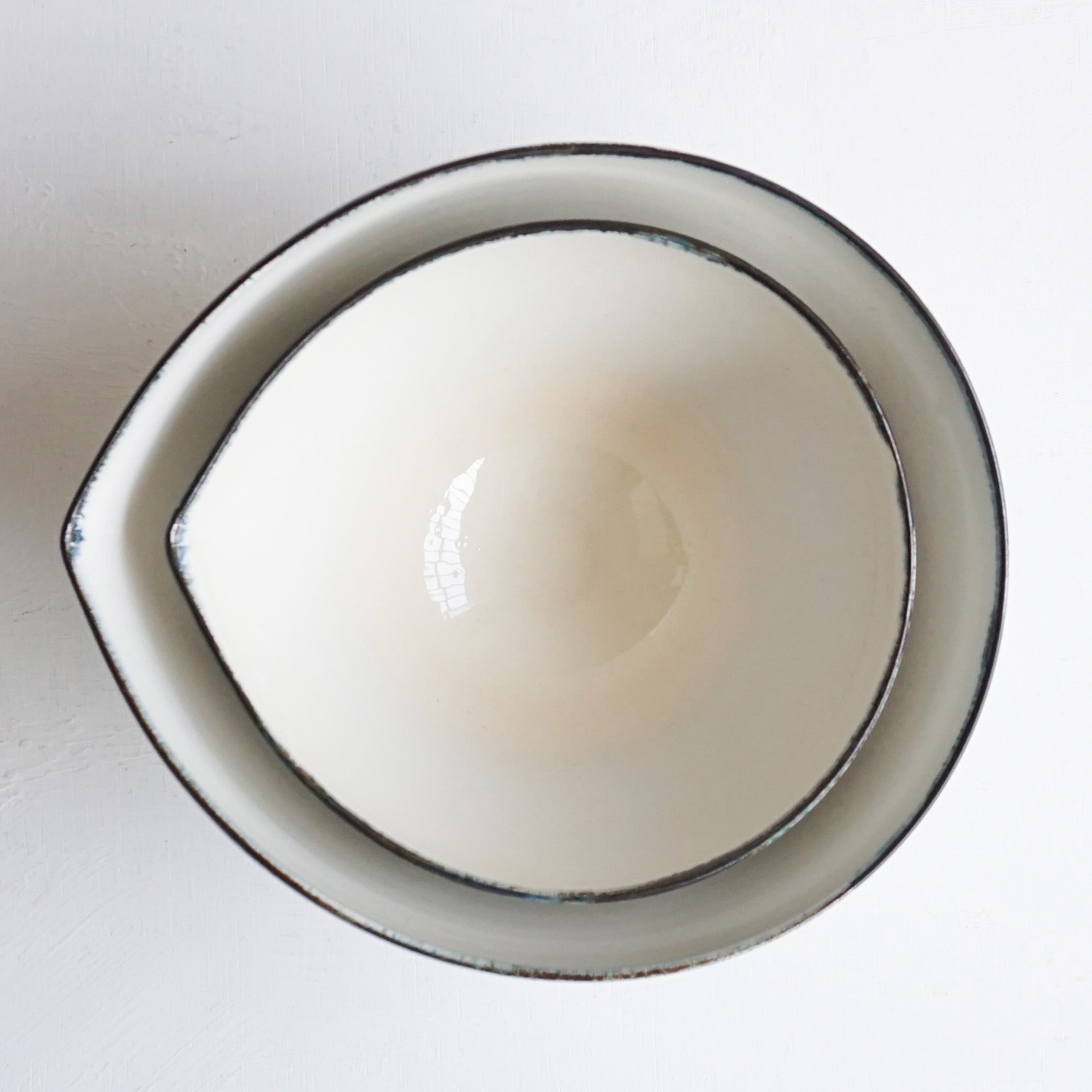 中里花子 Almond Bowl S ブルー皮鯨