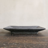 Miyagi Pottery Square Plate L Black Glaze