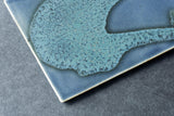 Rectangle Sweets Plate Blue Drip