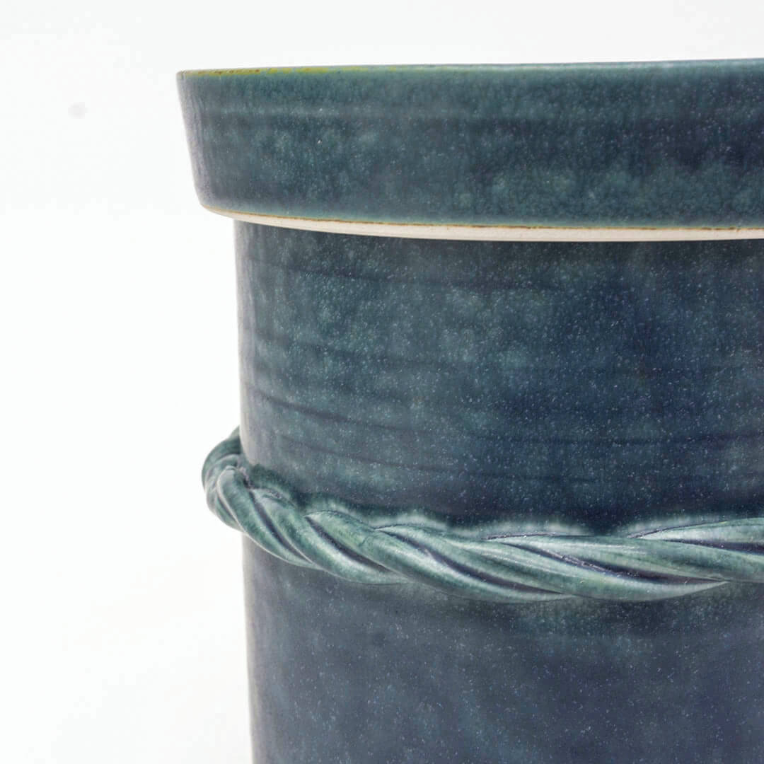 Canister with Lid Large "Kosui" (Lake Blue)