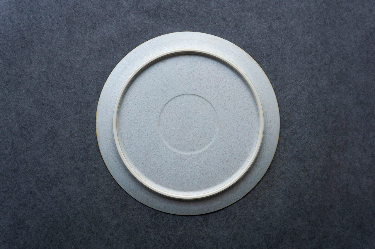 安藤由香 ８寸皿 フラットリム なし BG