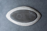 Yuko Ikeda Oval Plate (Large) Overglazed Silver A