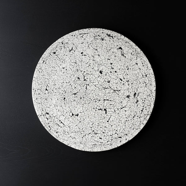 中根楽罅楕円プレート作家もの