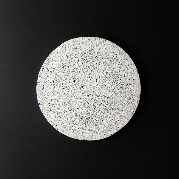 中根楽　罅　楕円プレート　作家もの 中根楽 7寸プレート タイプB（フラット） – 雨晴/AMAHARE