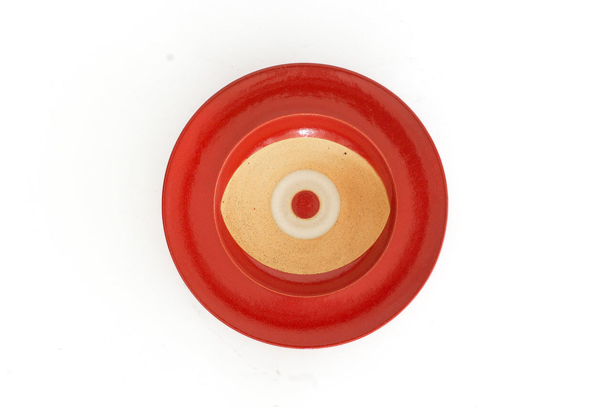 陶器工房壹 mintama 7寸リム皿 レッド – 雨晴/AMAHARE