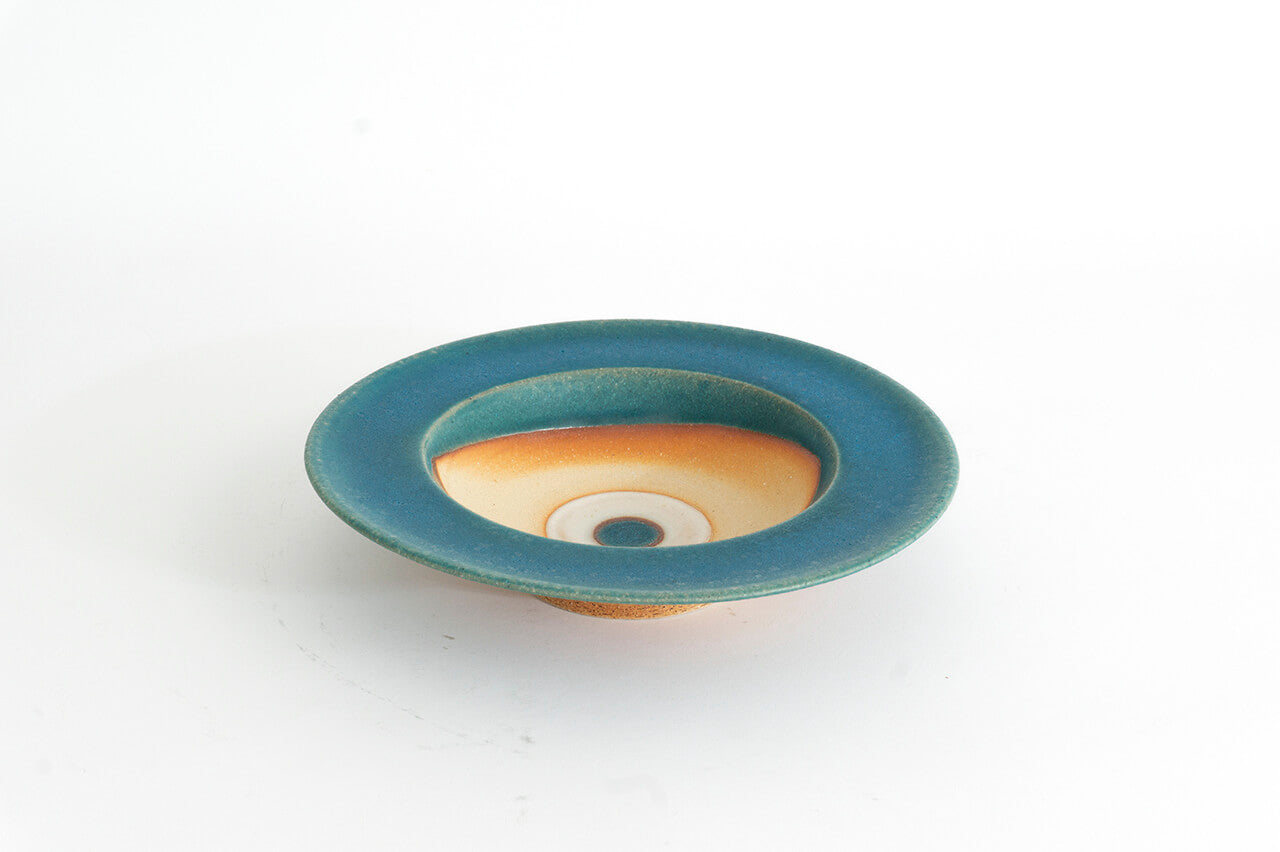 Pottery studio ICHI Mintama Rim Plate 21cm Persia